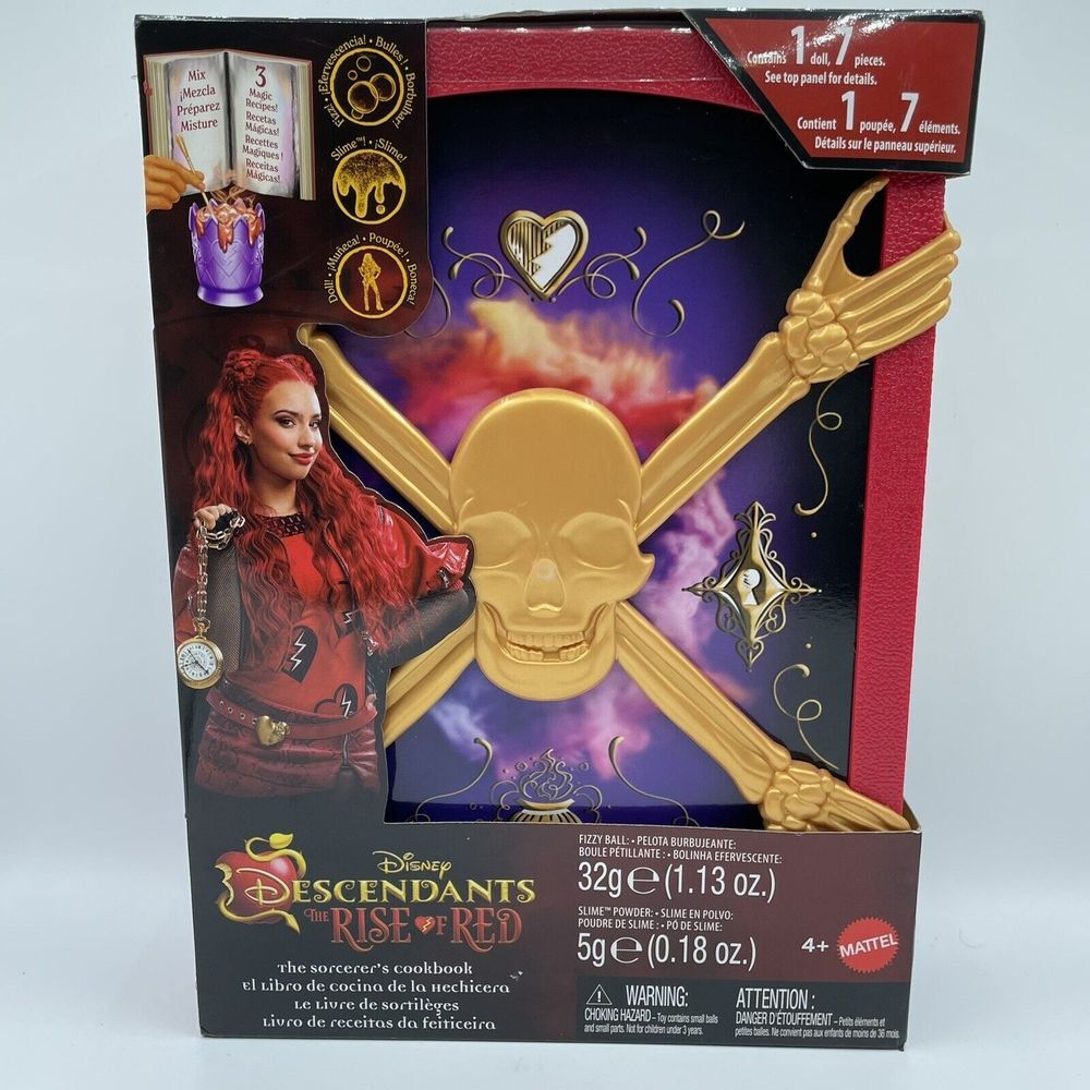 Disney Descendants The Rise Of Red The Sorcerer's Cookbook With Doll & Surprises
